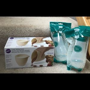 Wilton Candy Melting Bowls and squeeze bottles
